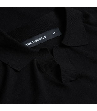 Поло чоловіче чорне трикотажне 655014-562302 Karl Lagerfeld 2 - Respected-Person